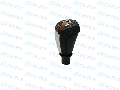 Manual Gear Knob Chrome Cap Black Leather & Stitch for Holden Commodore VF V8