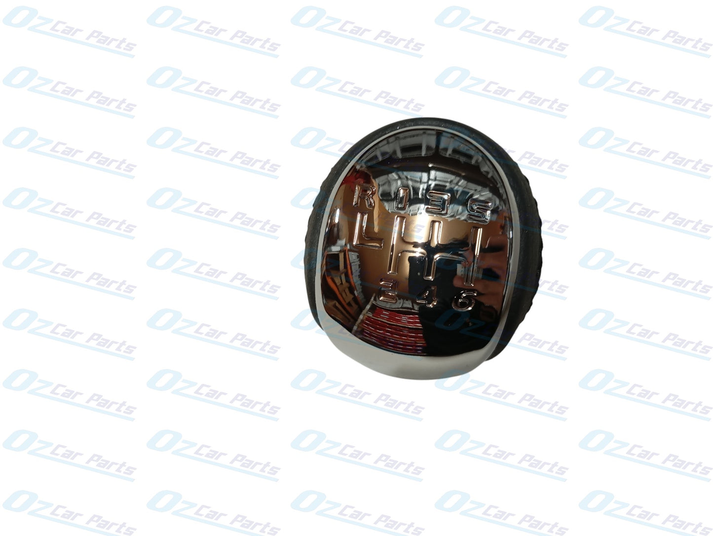 Manual Gear Knob Chrome Cap Black Leather & Stitch for Holden Commodore VF V6