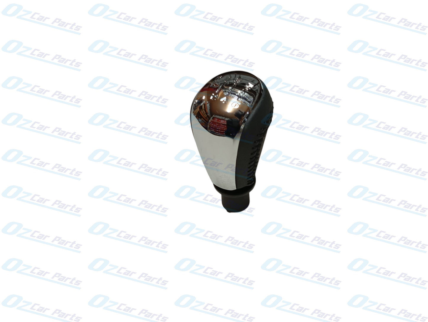 Manual Gear Knob Chrome Cap Black Leather & Stitch for Holden Commodore VF V6