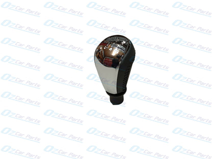 Manual Gear Knob Chrome Cap Black Leather & Stitch for Holden Commodore VF V6
