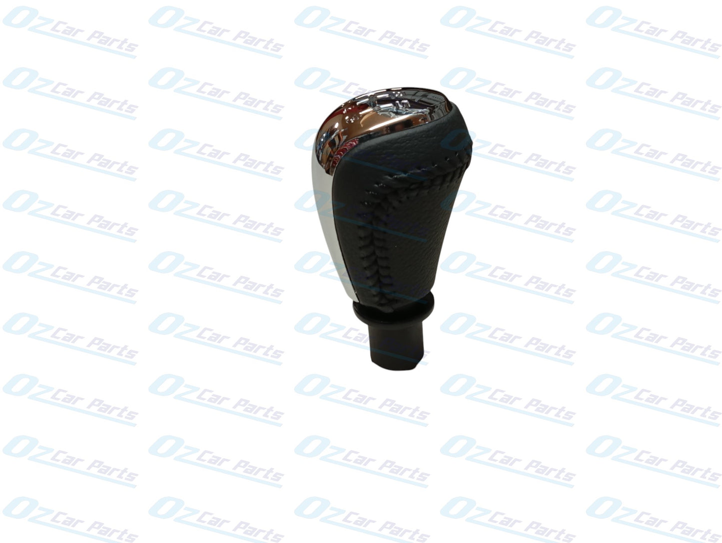 Manual Gear Knob Chrome Cap Black Leather & Stitch for Holden Commodore VF V6