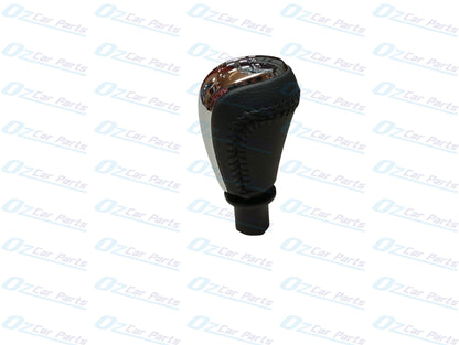 Manual Gear Knob Chrome Cap Black Leather & Stitch for Holden Commodore VF V6