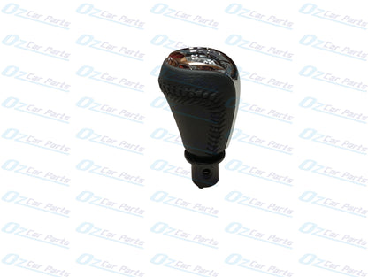 Manual Gear Knob Chrome Cap Black Leather & Stitch for Holden Commodore VF V6