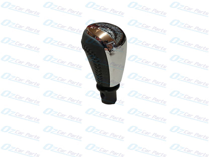 Manual Gear Knob Chrome Cap Black Leather & Stitch for Holden Commodore VF V6