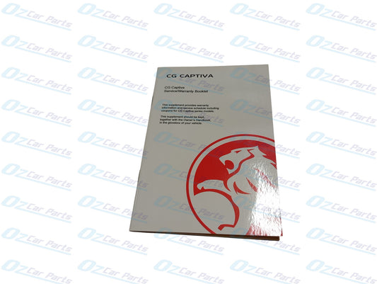 Service Log Book Genuine for Holden Captiva CG 2006 - 2018