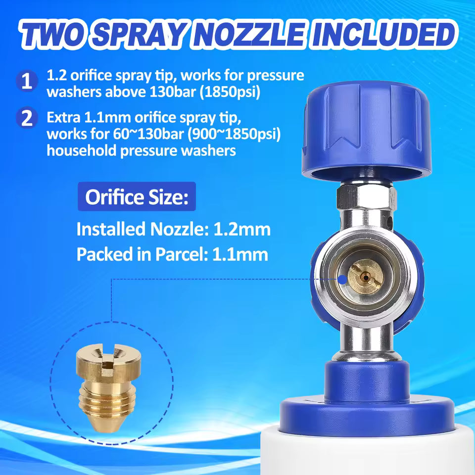 BEAR FORCE | Pressure Washer Foam Cannon V2 1/4” Quick Connector
