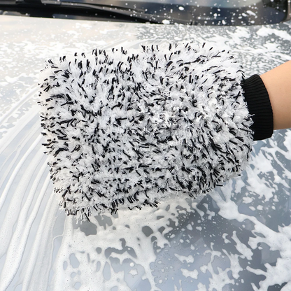 AUTOBRIGHT | Dual-Sided Microfibre Car Wash Mitt Glove