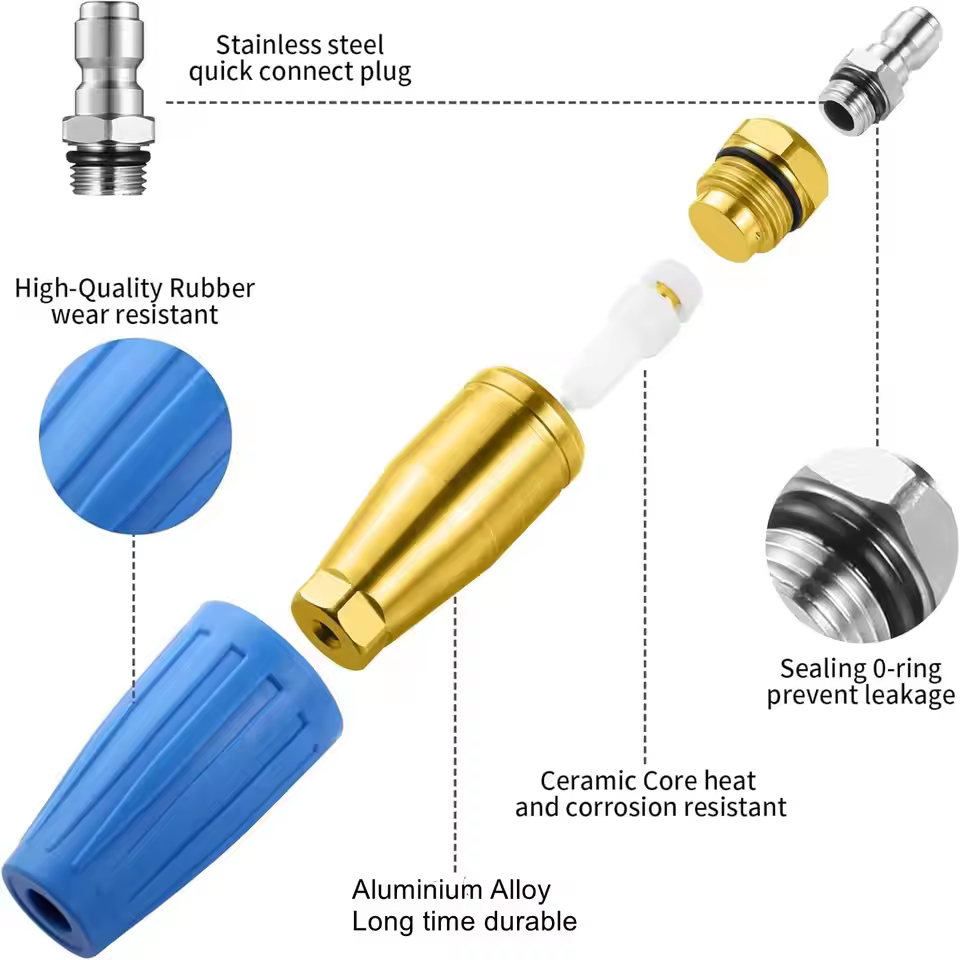 BEAR FORCE |  Pressure Washer Turbo Nozzle Spinning Jet Head 4000PSI