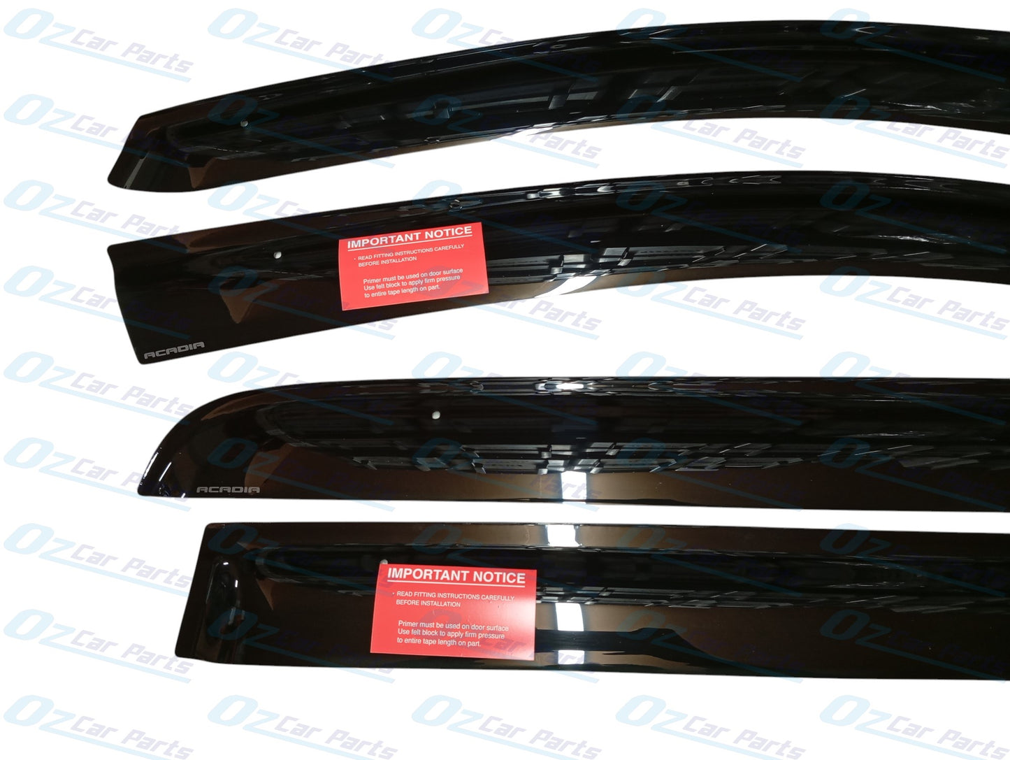 Weathershield Slimline Black Set of 4 Genuine for Holden Acadia 2018 - 2020