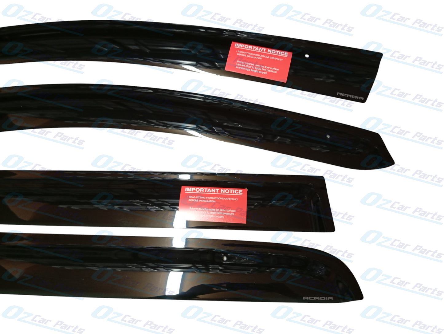 Weathershield Slimline Black Set of 4 Genuine for Holden Acadia 2018 - 2020
