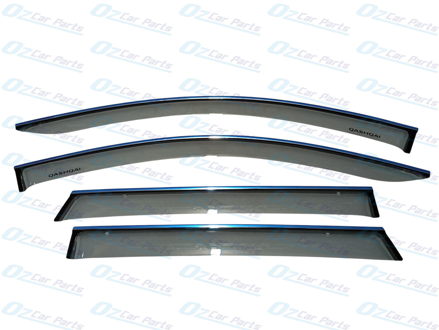 Slimline Tinted Window Visor Sun Guard Set of 4 Genuine for Nissan Qashqai J11 2013 - 2021