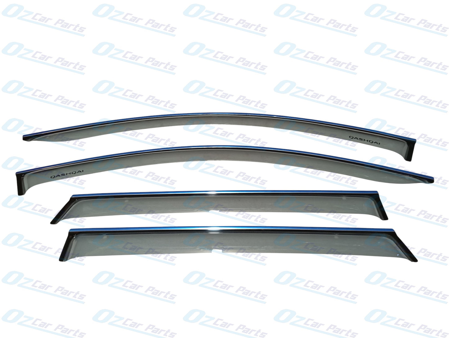 Slimline Tinted Window Visor Sun Guard Set of 4 Genuine for Nissan Qashqai J11 2013 - 2021