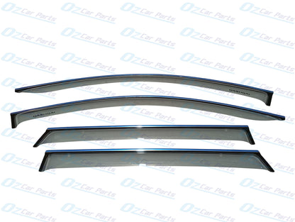 Slimline Tinted Window Visor Sun Guard Set of 4 Genuine for Nissan Qashqai J11 2013 - 2021