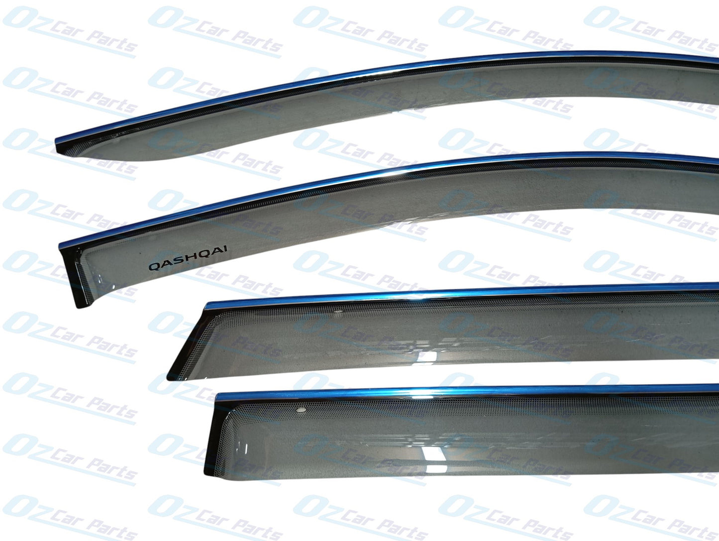 Slimline Tinted Window Visor Sun Guard Set of 4 Genuine for Nissan Qashqai J11 2013 - 2021