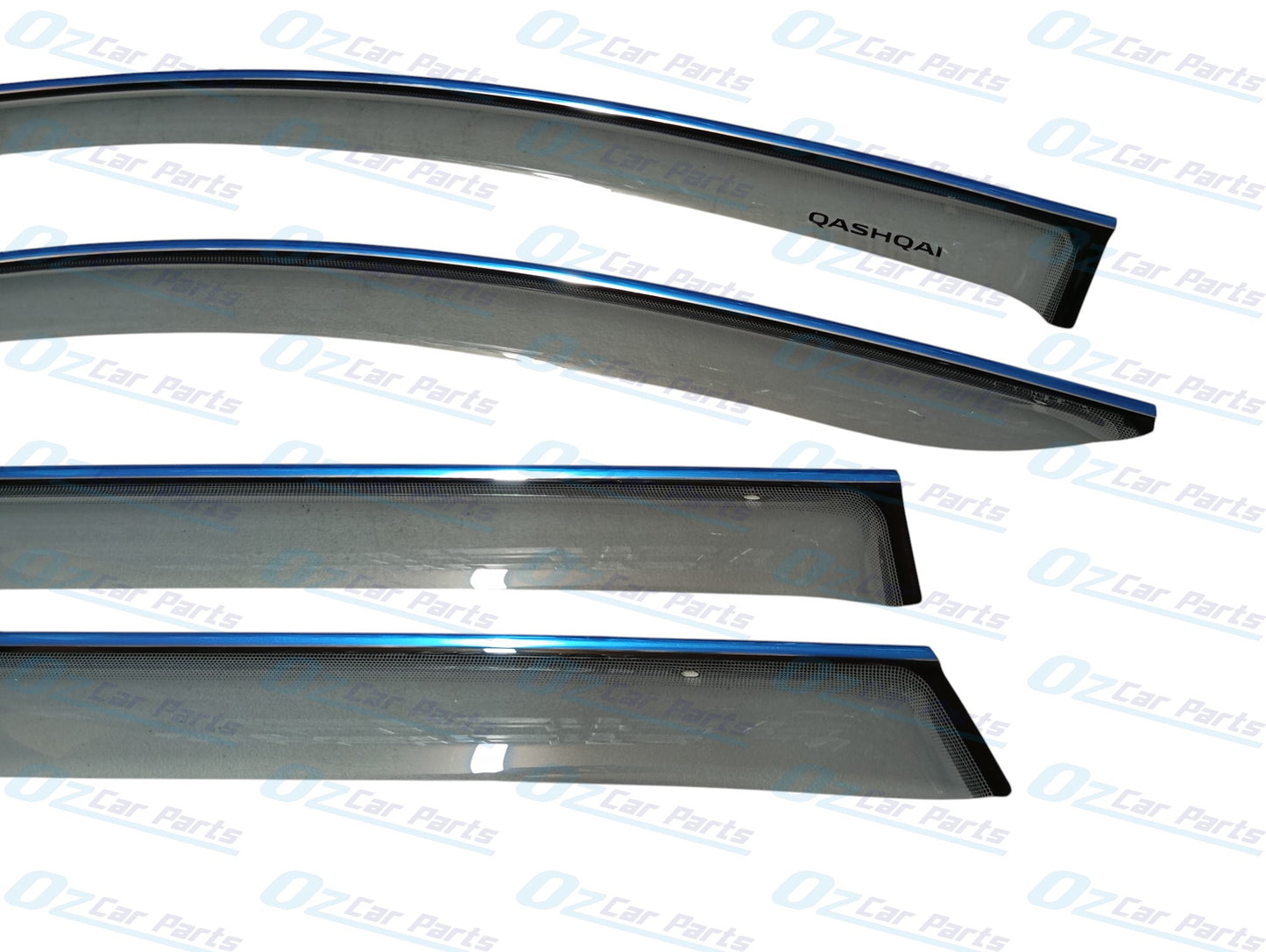 Slimline Tinted Window Visor Sun Guard Set of 4 Genuine for Nissan Qashqai J11 2013 - 2021