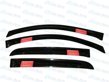 Weathershield Slimline Black Set of 4 Genuine for Holden RG Colorado Dual Cab 2013-2020