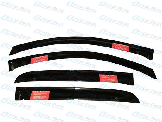 Weathershield Slimline Black Set of 4 Genuine for Holden RG Colorado Dual Cab 2013-2020