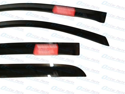 Weathershield Slimline Black Set of 4 Genuine for Holden RG Colorado Dual Cab 2013-2020
