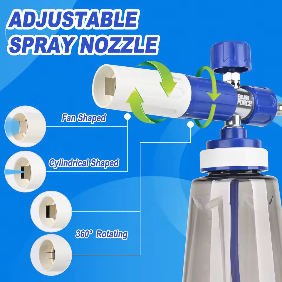 BEAR FORCE | Pressure Washer Foam Cannon V2 1/4” Quick Connector