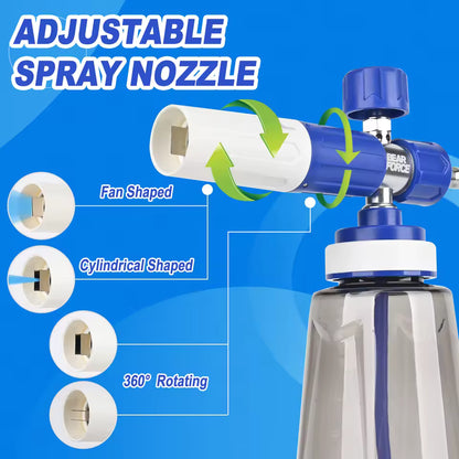 BEAR FORCE | Pressure Washer Foam Cannon V2 1/4” Quick Connector