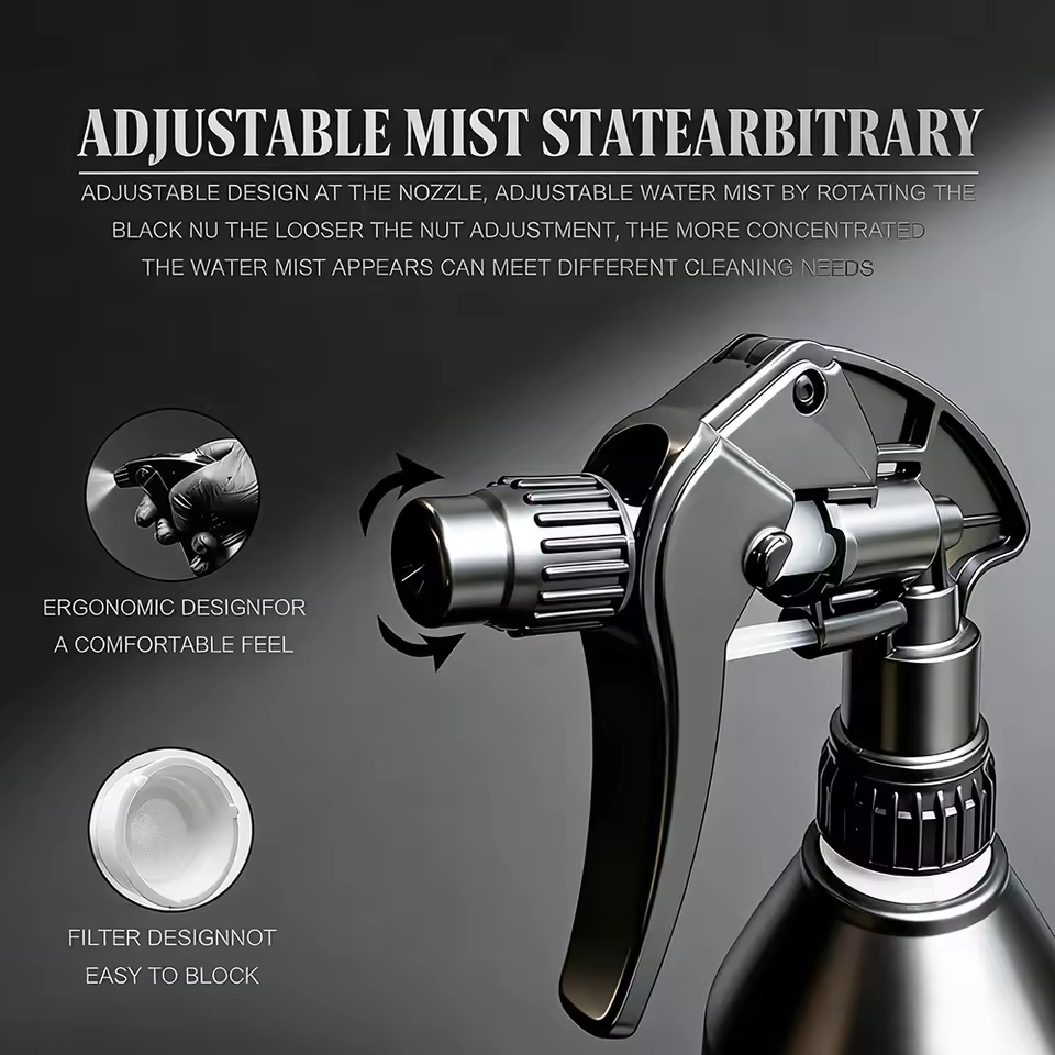 AUTOBRIGHT | SPRAYMASTER 1L Acid Alkali Resistant Spray Bottle