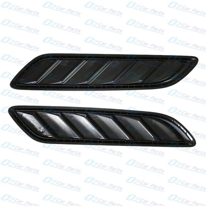 Universal Plastic Bonnet Vent Scoop Fit Pair for any Car with Flat Bonnet