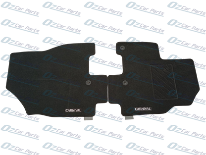 Carpet Floor Mats Full Set of 3 Rows Genuine for Kia Carnival YP 2015 - 2020