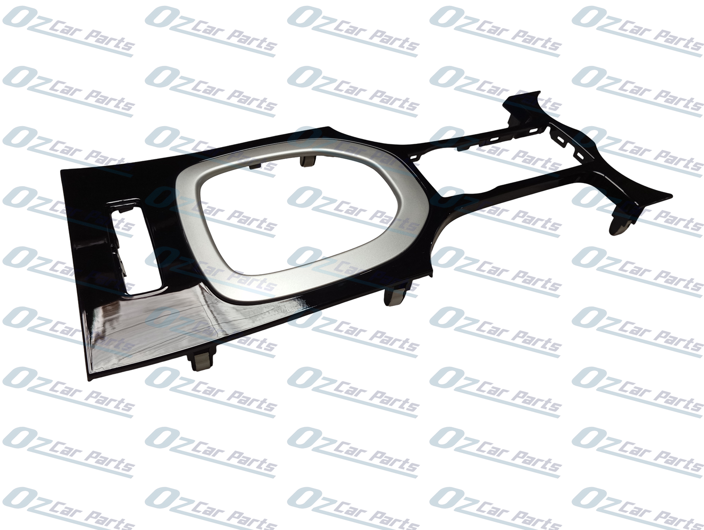 Gear Surround Centre Console Trim Gloss Black Silver Ring for Holden Commodore VE From 2006 - 2013