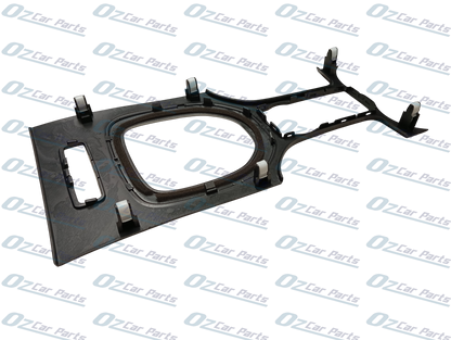 Gear Surround Centre Console Trim Gloss Black Silver Ring for Holden Commodore VE From 2006 - 2013