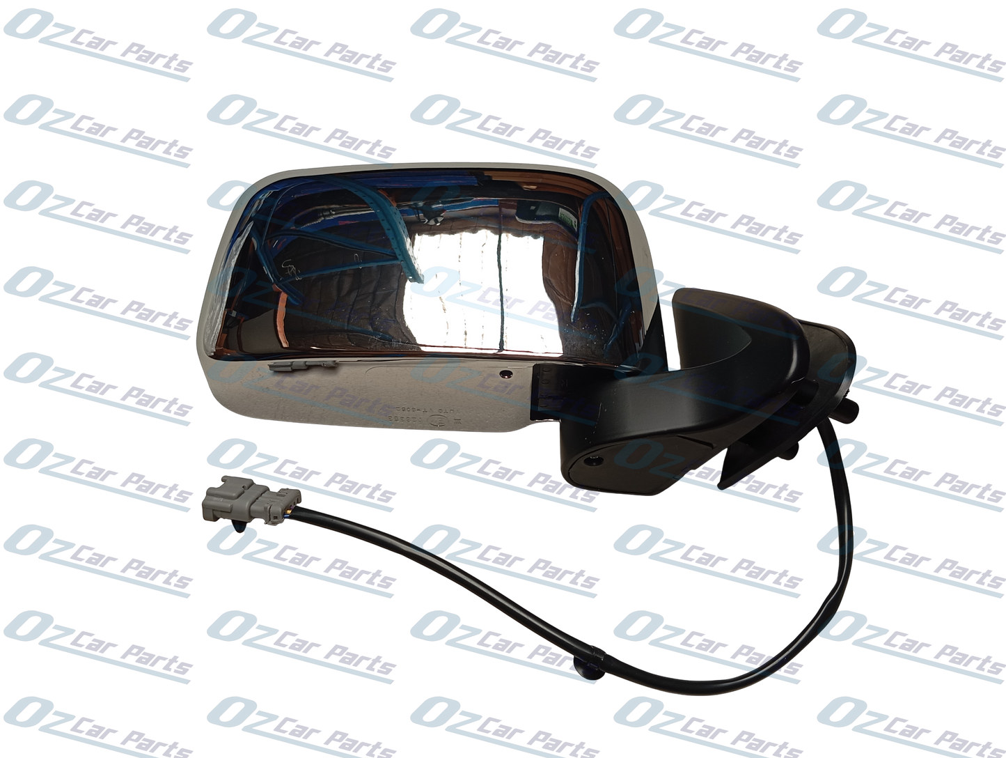 Driver Side Door Mirror Chrome 3 Pin for Nissan Navara D22 1997 - 2015
