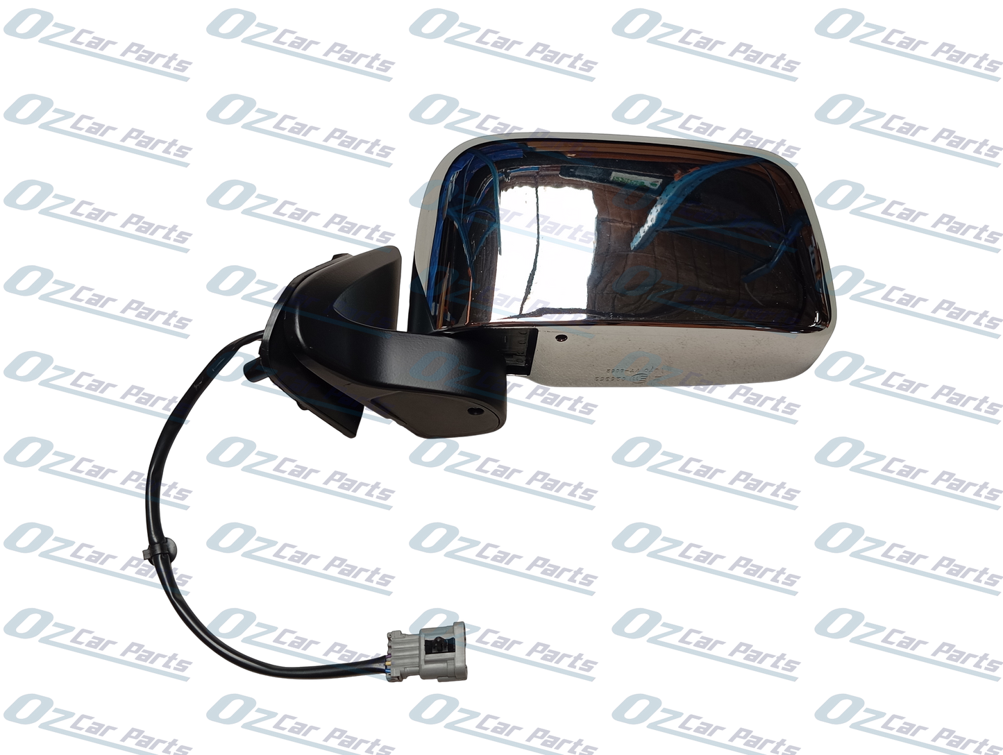 Passenger Side Door Mirror Chrome 3 Pin for Nissan Navara D22 1997 - 2015