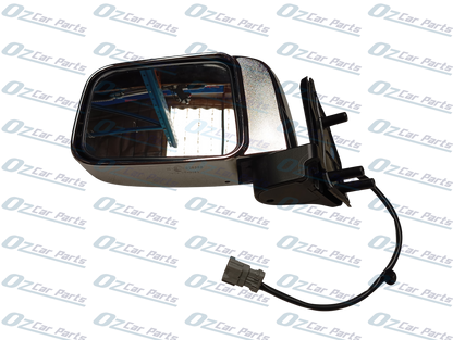 Passenger Side Door Mirror Chrome 3 Pin for Nissan Navara D22 1997 - 2015