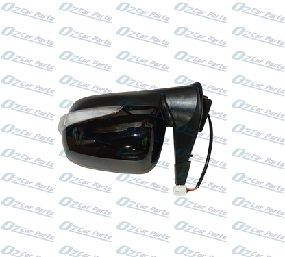 Passenger Side Door Mirror with Indicator Black 6 Pin for Holden Rodeo RA 03-08 Isuzu D-Max 6-12
