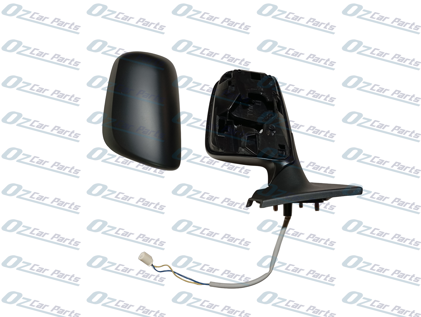 Passenger Side Electric Door Mirror Black 3 Pin for Toyota Yaris Hatchback 05 - 13