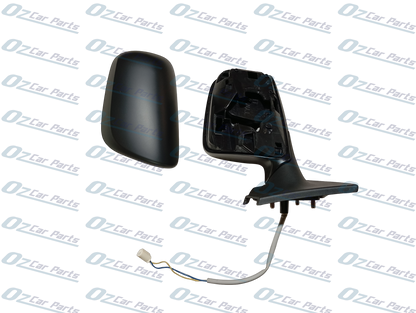 Passenger Side Electric Door Mirror Black 3 Pin for Toyota Yaris Hatchback 05 - 13