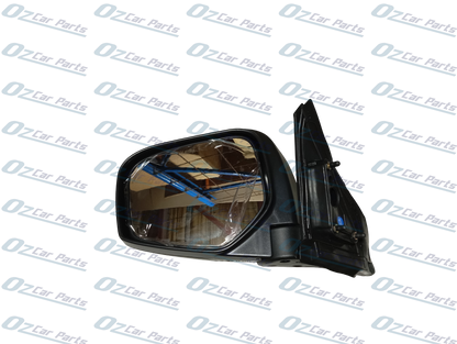 Passenger Side Manual Door Mirror Black for Mitsubishi Triton ML MN 06-15