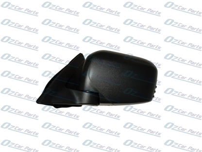 Passenger Side Manual Door Mirror Black for Mitsubishi Triton ML MN 06-15