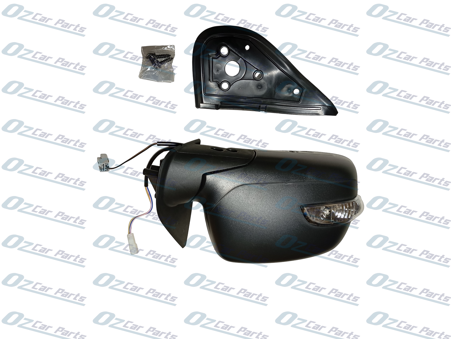 Driver Side Electric Door Mirror with Indicator Black 5 Pin 2 Plug for Isuzu D-Max Holden Colorado RC Rodeo RA 03-12