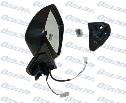Driver Side Electric Door Mirror with Indicator Black 5 Pin 2 Plug for Isuzu D-Max Holden Colorado RC Rodeo RA 03-12