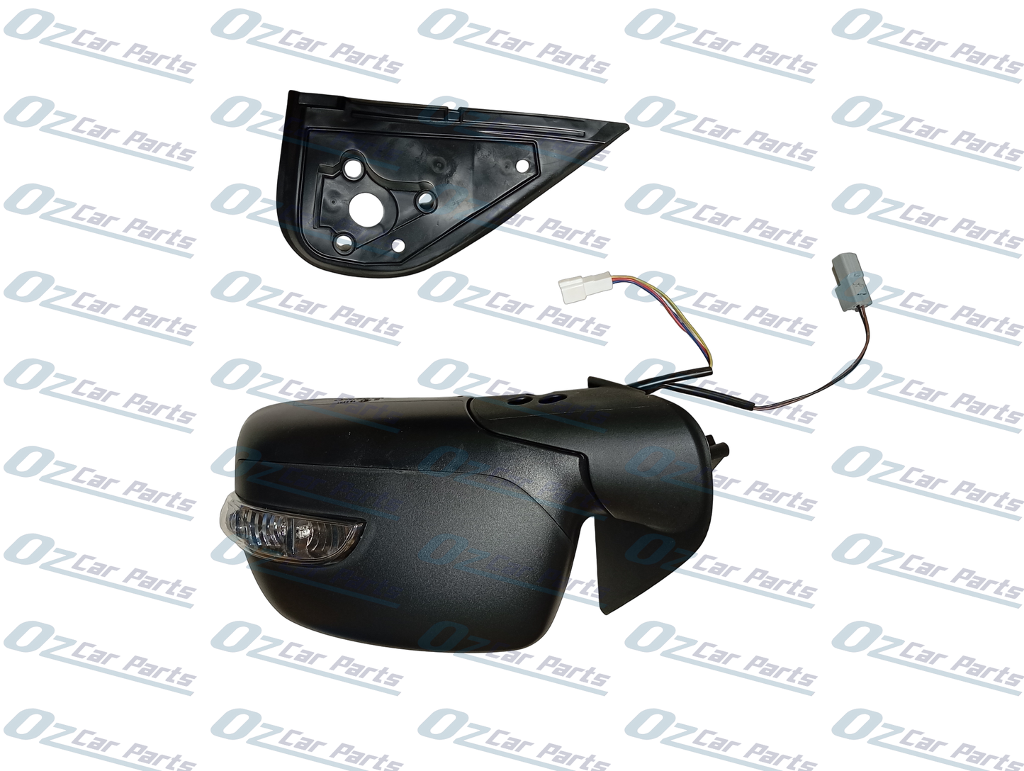 Passenger Side Electric Door Mirror with Indicator Black 5 Pin 2 Plug for Isuzu D-Max Holden Colorado RC Rodeo RA 03-12