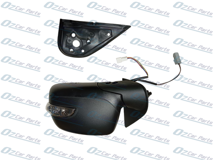 Passenger Side Electric Door Mirror with Indicator Black 5 Pin 2 Plug for Isuzu D-Max Holden Colorado RC Rodeo RA 03-12