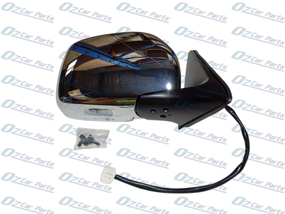 Driver Side Door Mirror Chrome 3 Pin for Toyota Landcruiser 100 98-07
