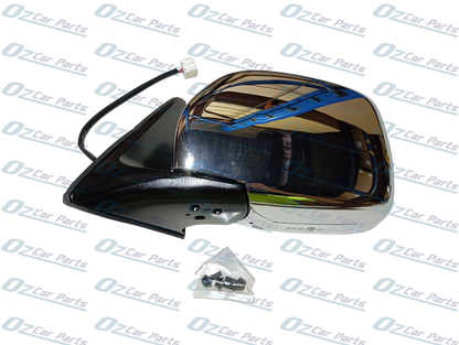 Passenger Side Door Mirror Chrome 3 Pin for Toyota Landcruiser 100 98-07
