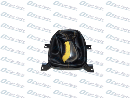 Yellow Manual Gear Knob & Boot Leather Cover for Holden Commodore VE V6