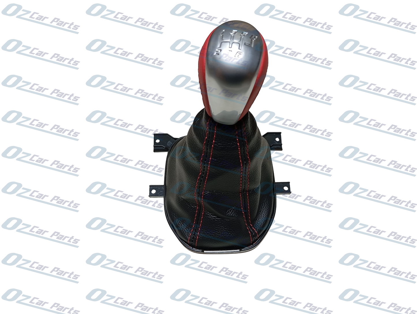 Red Manual Gear Knob & Boot Leather Cover for Holden Commodore VE V8