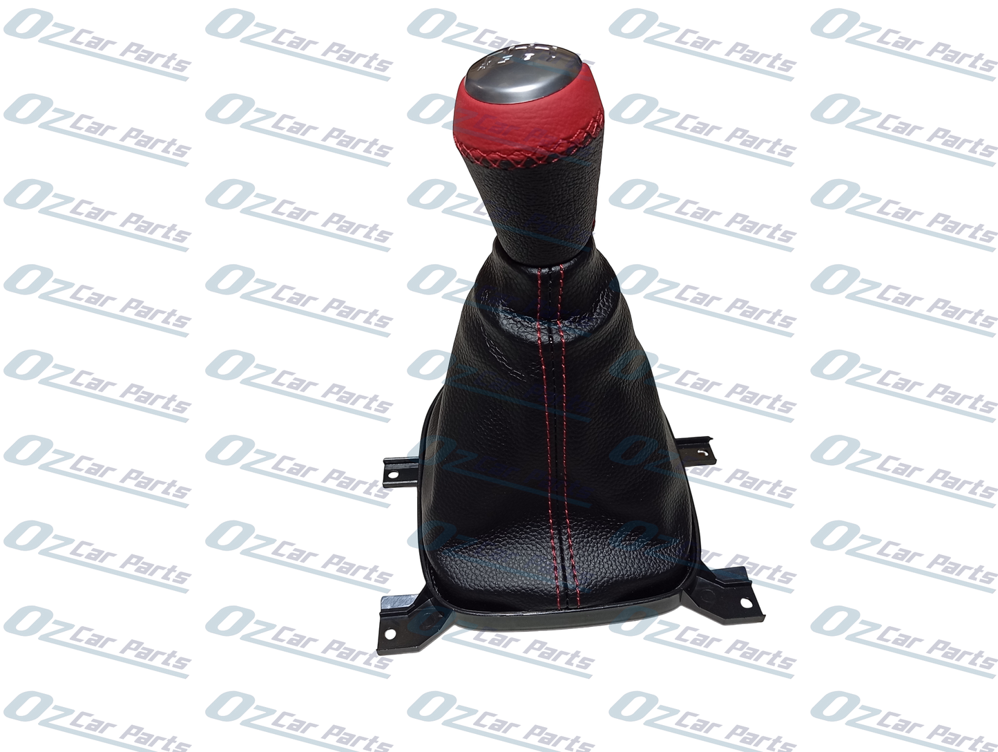 Red Manual Gear Knob & Boot Leather Cover for Holden Commodore VE V8