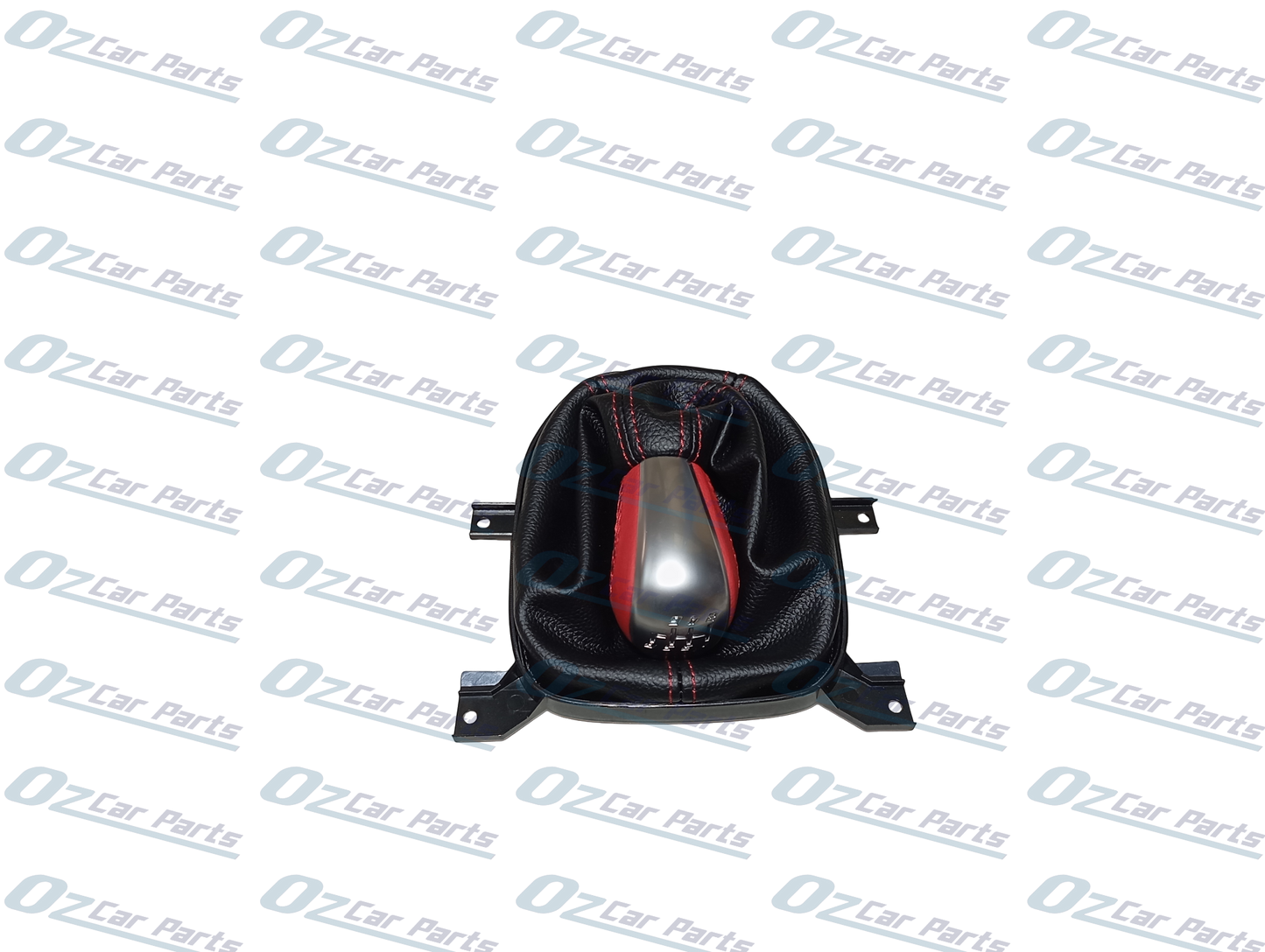 Red Manual Gear Knob & Boot Leather Cover for Holden Commodore VE V8