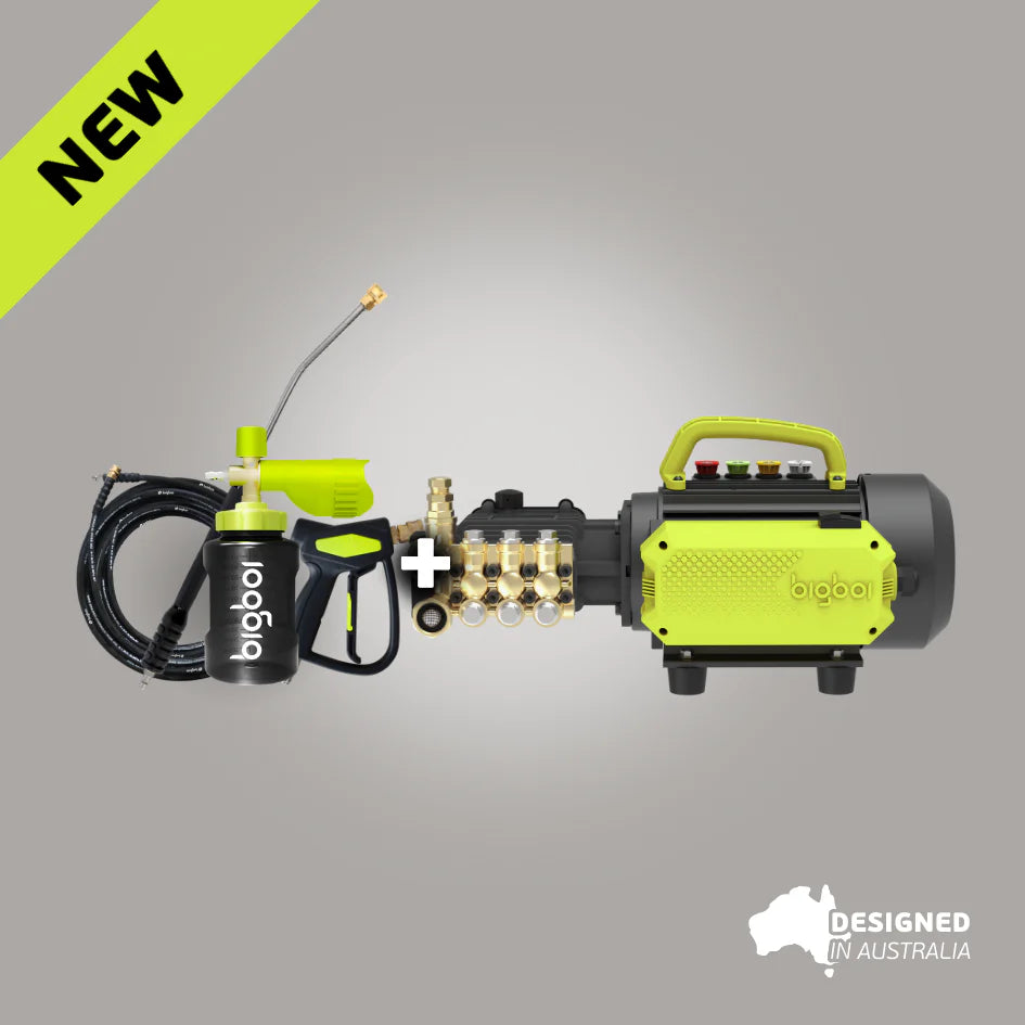 BigBoi WashR Tradie Bundle with Pressure Washer Unit + Hose Kit + Foam Cannon