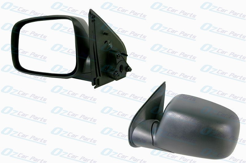 Passenger Side Manual Door Mirror Black for Holden Colorado RC 08-12 Rodeo RA 03-08