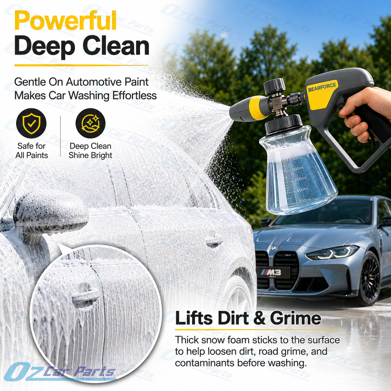 Bear Force | Pressure Washer Premium Foam Cannon V3 1/4" Quick Connect